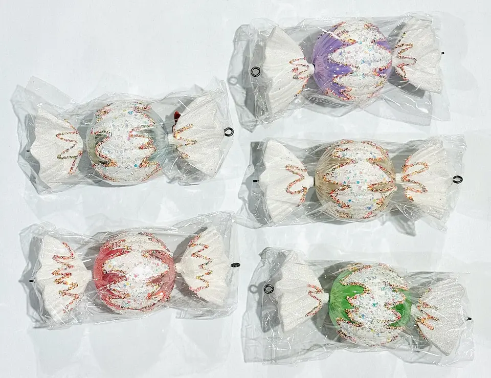 ADORNO CARAMELO CON CREMA PARA ÁRBOL DE NAVIDAD 23CM 1