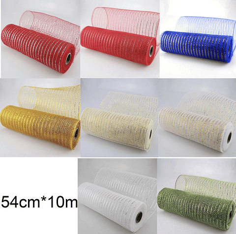 MALLA ADORNO PARA ARBOL 54CM 10 METROS 