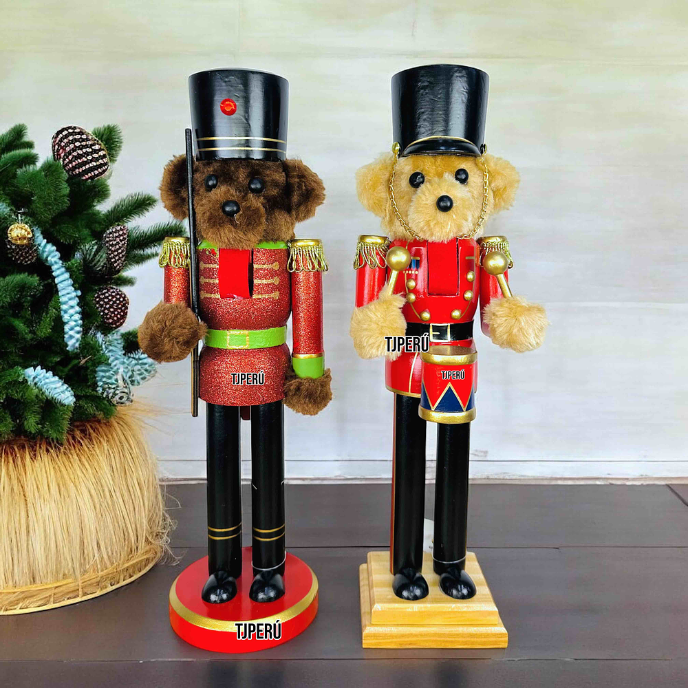 CASCANUECES OSITO NAVIDAD 38CM 