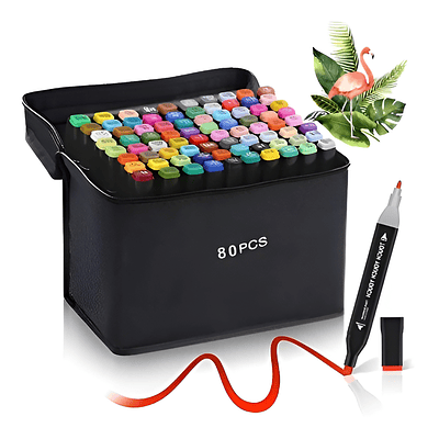 ROTULADORES DE 80 PZS EN BOLSA 