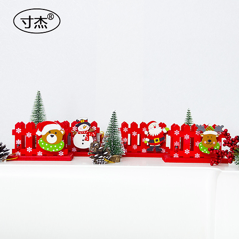 SERVILLETERO DE MADERA NAVIDAD 