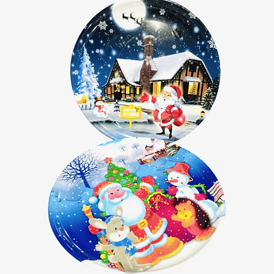 BANDEJA 3D NAVIDAD 34CM