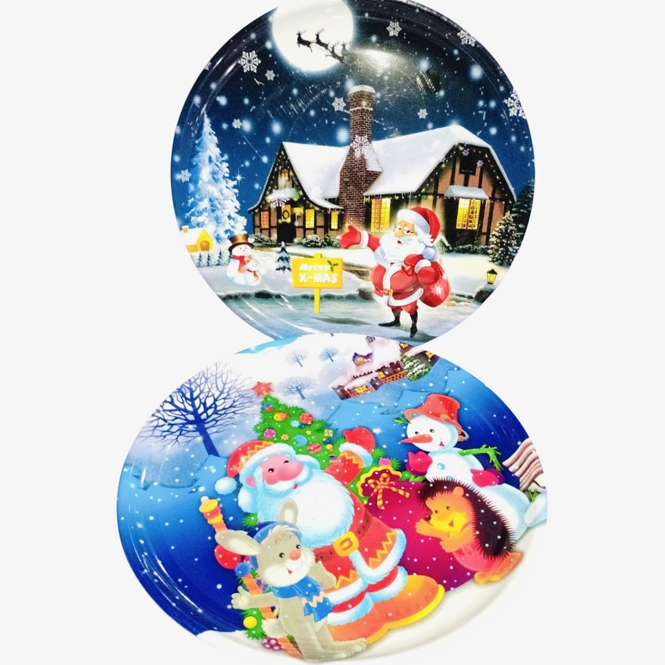 BANDEJA 3D NAVIDAD 34CM 2