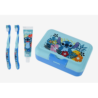 SET PASTA DE DIENTE + CEPILLO + LONCHERA STITCH