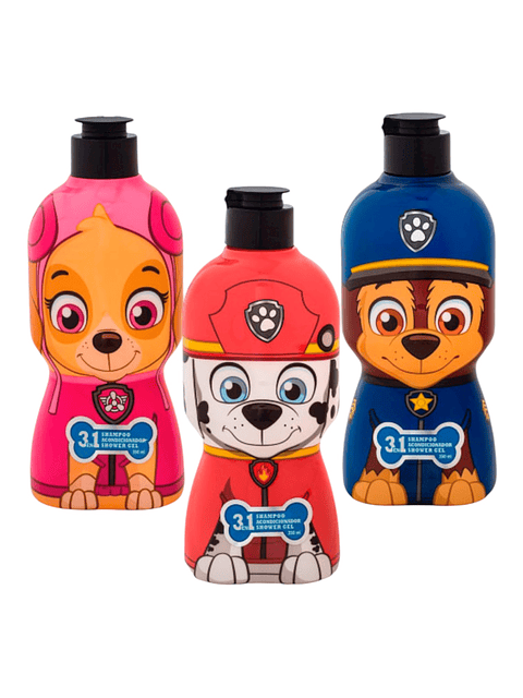3EN1 SHAMPOO, ACONDICIONADOR, SHOWER GEL DE 350ML PAW PATROL 