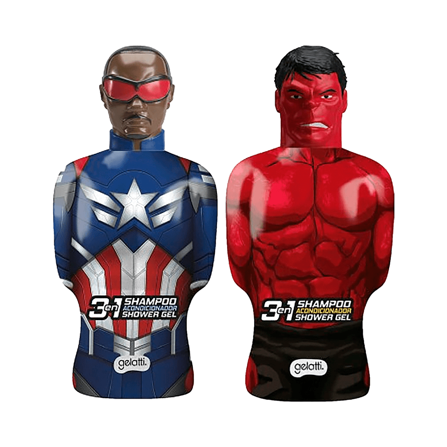 SHAMPOO DE 350ML 3EN1 MARVEL CAPITÁN AMÉRICA Y HULK  1
