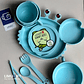 SET JUEGO DE PLATOS DE BAMBÚ PARA NIÑOS CANGREJO - Miniatura 4