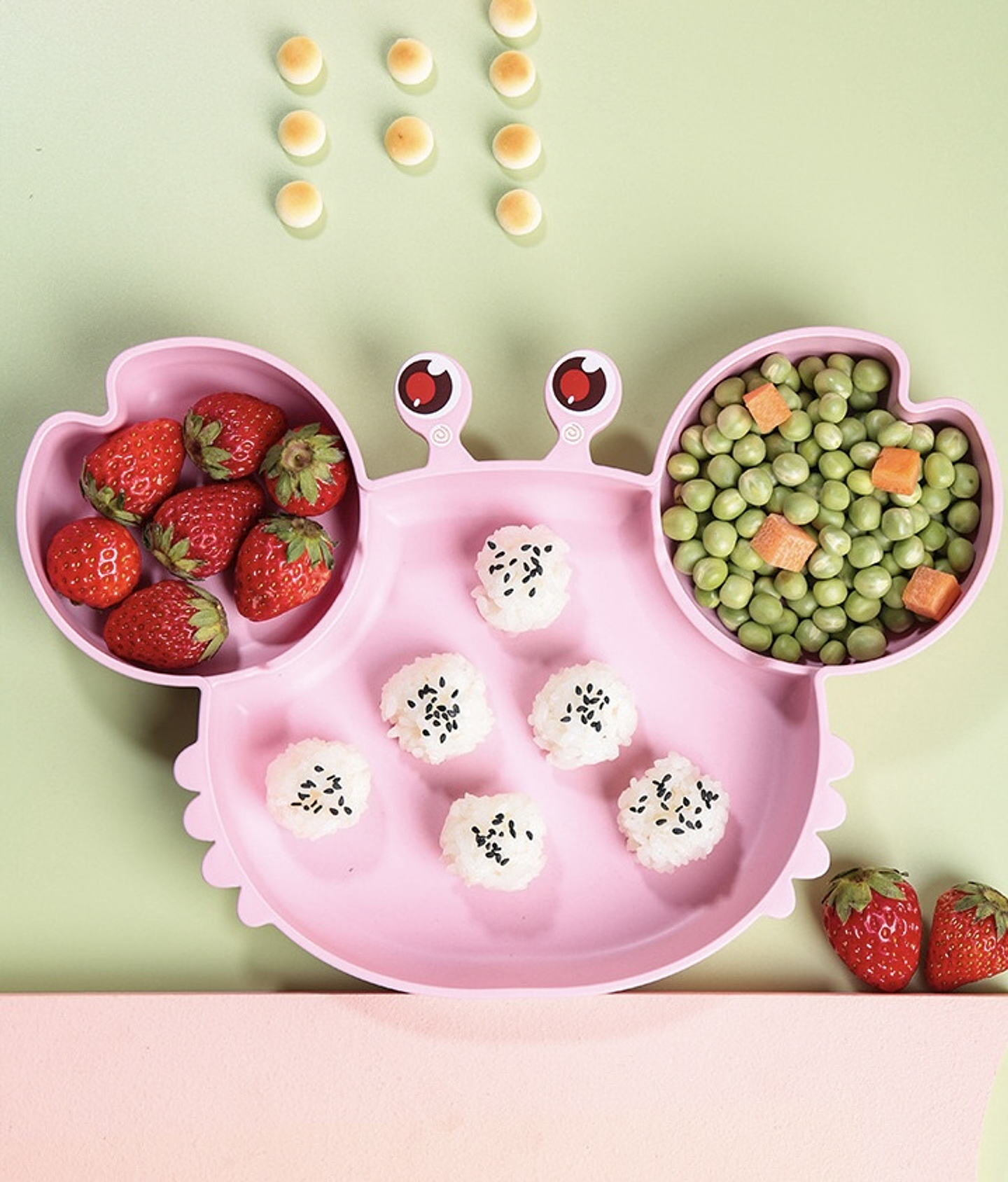 SET JUEGO DE PLATOS DE BAMBÚ PARA NIÑOS CANGREJO 5