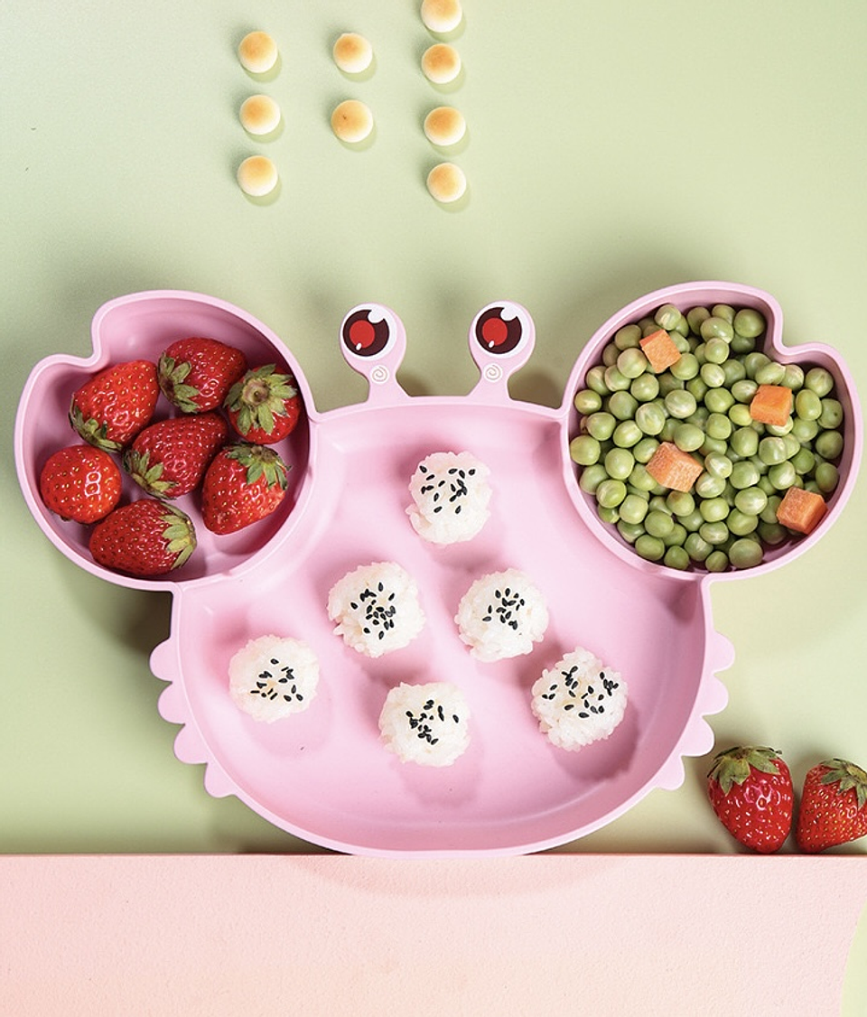 SET JUEGO DE PLATOS DE BAMBÚ PARA NIÑOS CANGREJO 5