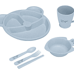 SET DE PLATOS DE BAMBÚ PARA NIÑOS EN CAJA