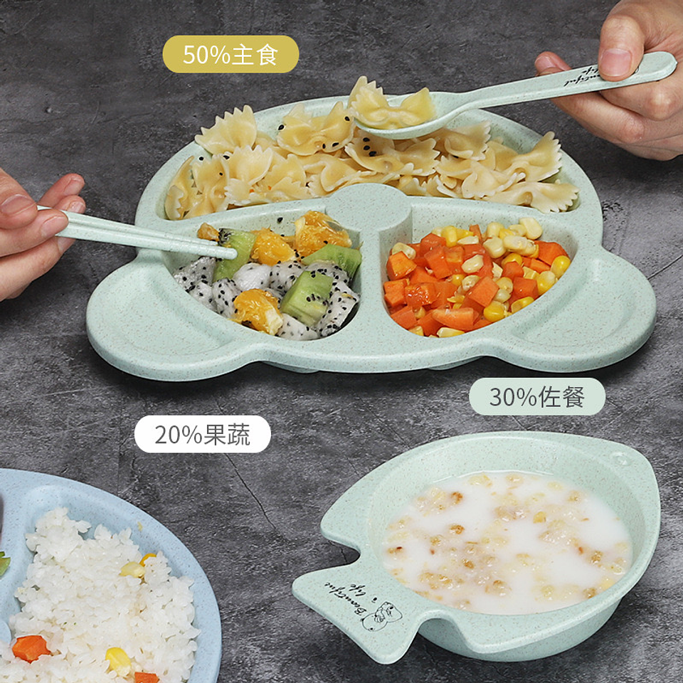 SET DE PLATOS DE BAMBÚ PARA NIÑOS EN CAJA 2