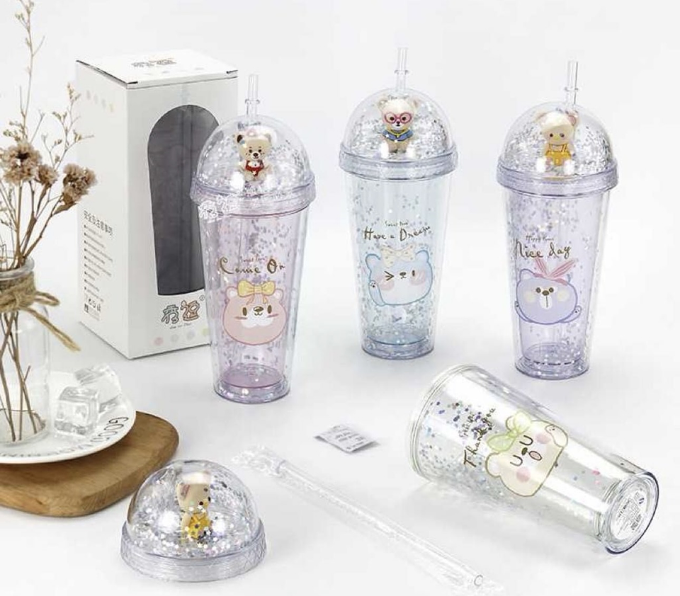 VASO DE ACRÍLICO KAWAI OSITO CON CAJA  1