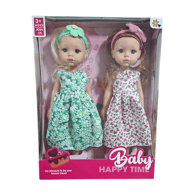 PACK MUÑECAS REALISTAS BABY HAPPY TIME 33CM