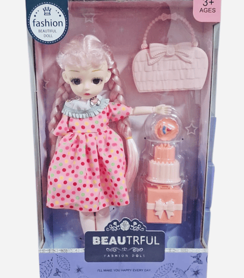 MUÑECA REALISTA ARTICULADA CON ACCESORIOS 30CM