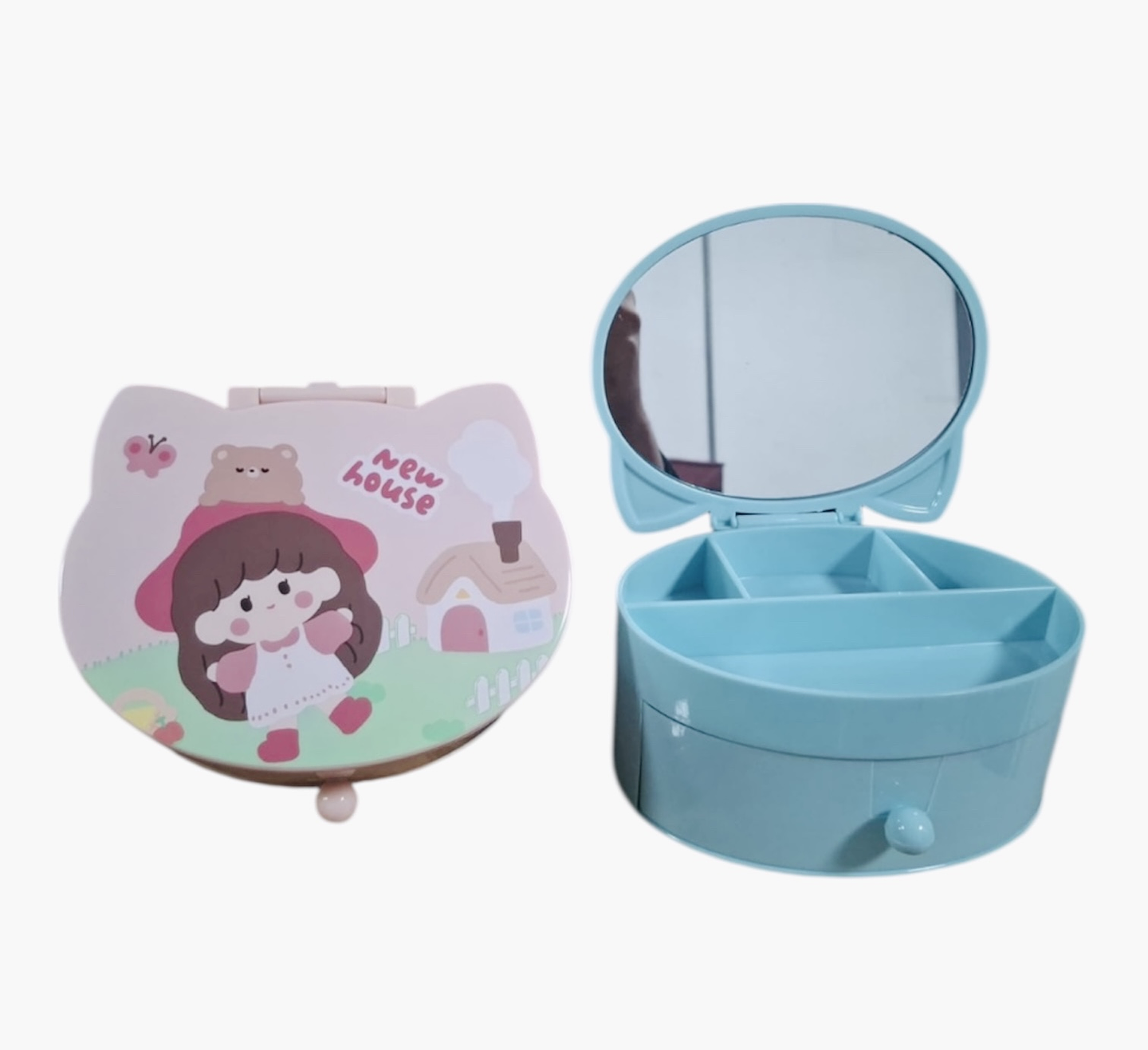 JOYERO ORGANIZADOR KAWAI CON ESPEJO  2