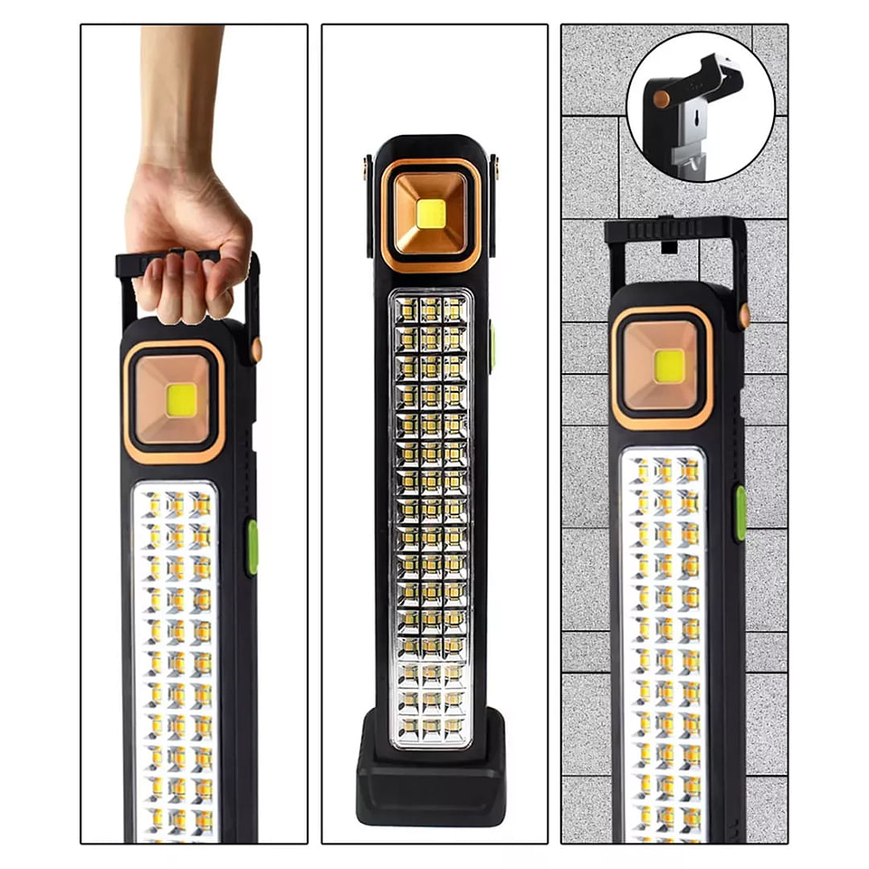 LAMPARA DE EMERGENCIA SOLAR 30W RECARGABLE USB CON POWER BANK 2