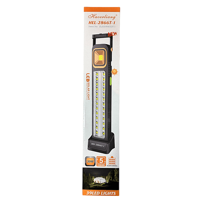 LAMPARA DE EMERGENCIA SOLAR 30W RECARGABLE USB CON POWER BANK