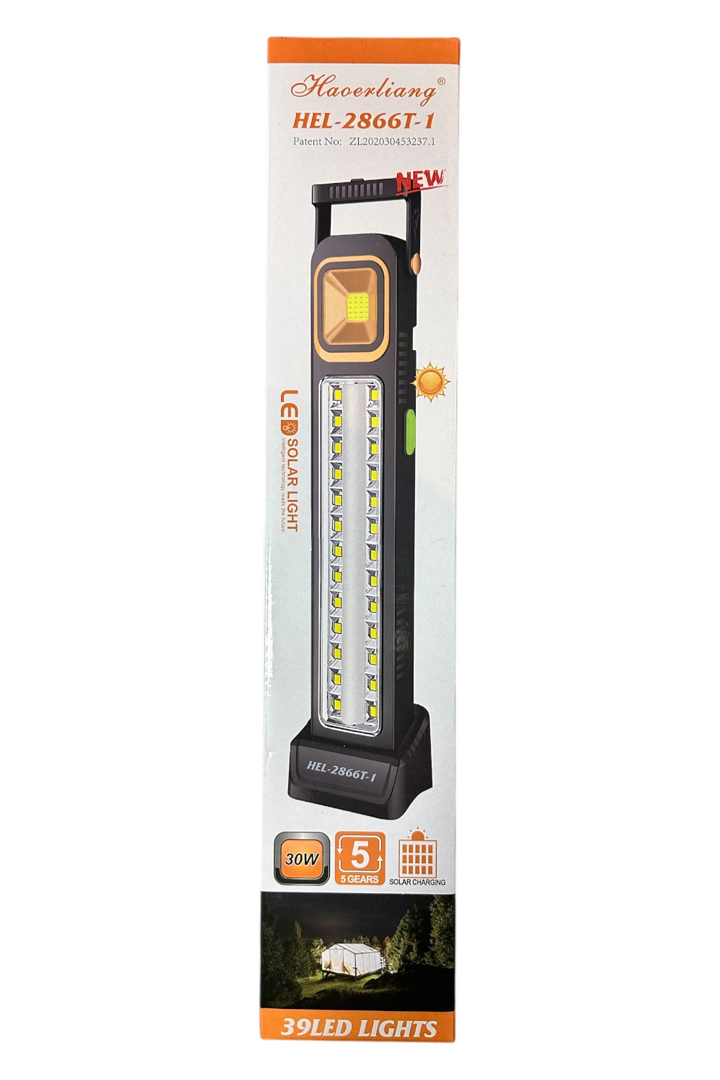 LAMPARA DE EMERGENCIA SOLAR 30W RECARGABLE USB CON POWER BANK 1