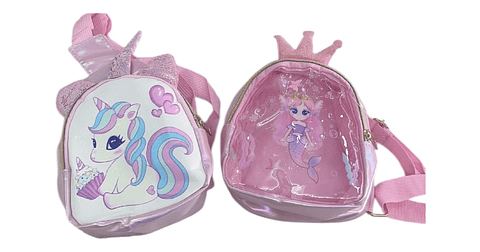BOLSO BRILLANTE UNICORNIO Y MINNIE MOUSE 