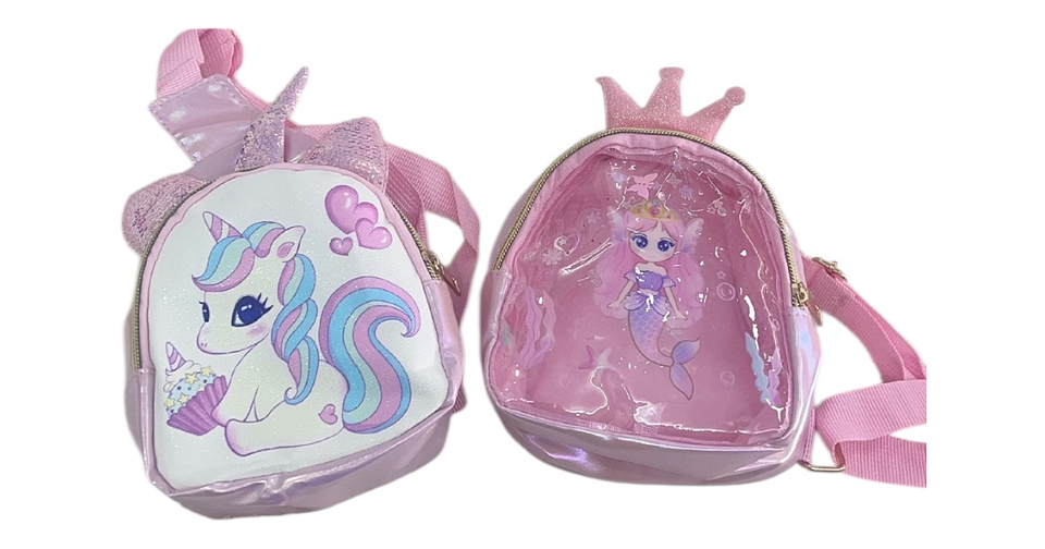 BOLSO BRILLANTE UNICORNIO Y MINNIE MOUSE  2