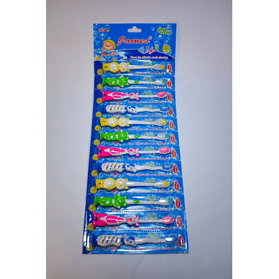 BLÍSTER CEPILLO DE DIENTES NIÑOS 12PCS