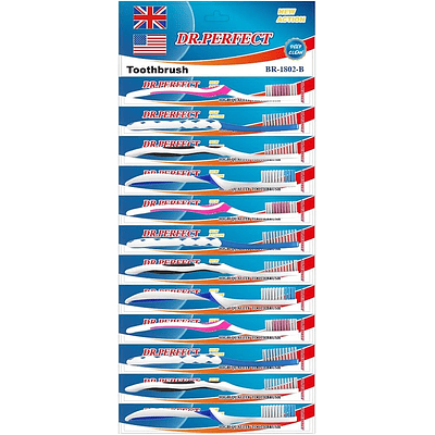 CEPILLO DE DIENTES ADULTO BLÍSTER 12 PCS 