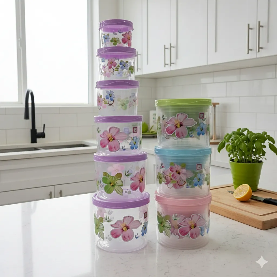 SET DE 6 TAPERS FLORES DIFERENTES TAMAÑOS 2