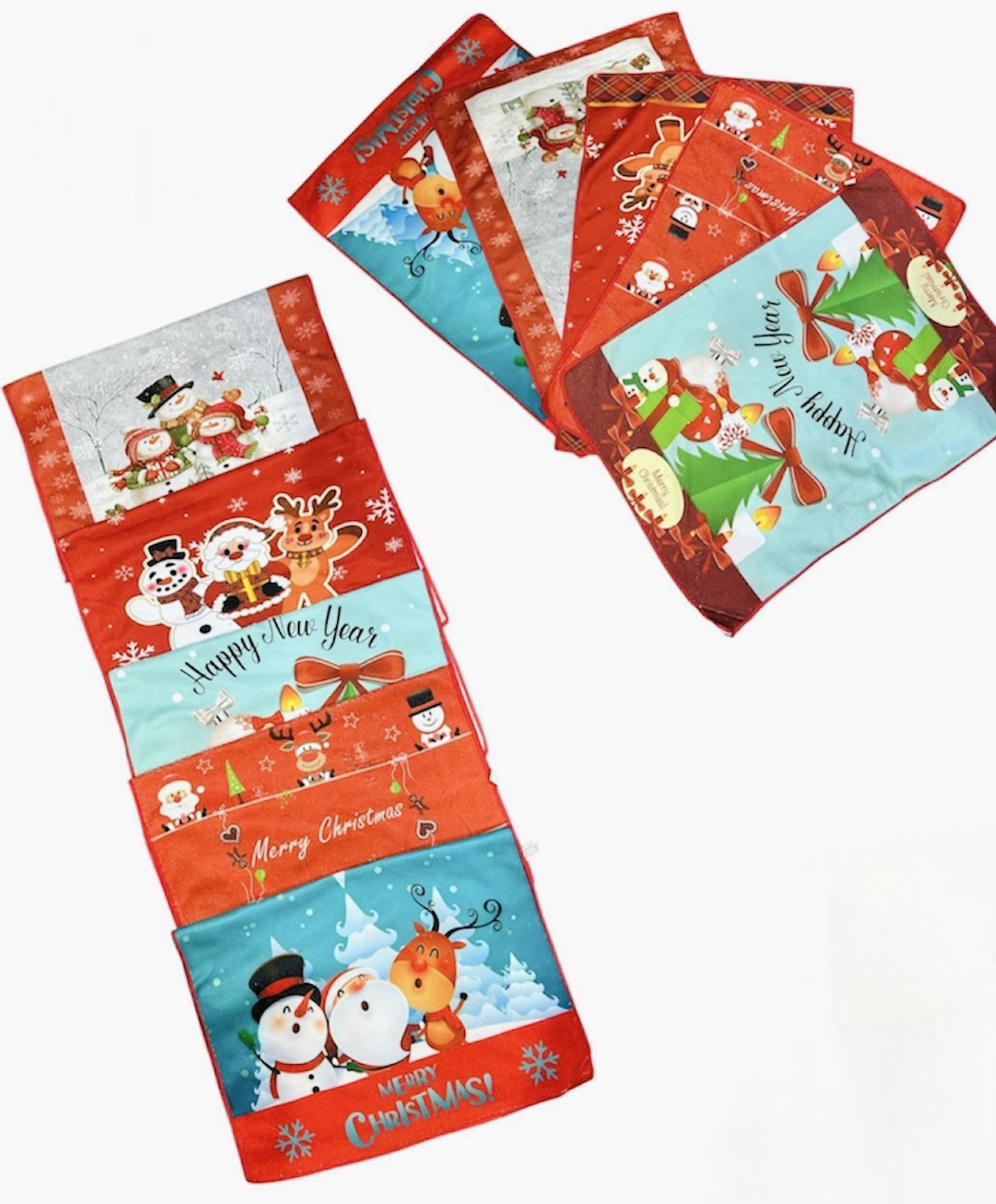 DOCENA PAÑO COCINA MICROFIBRA NAVIDAD DE 40x60CM  1