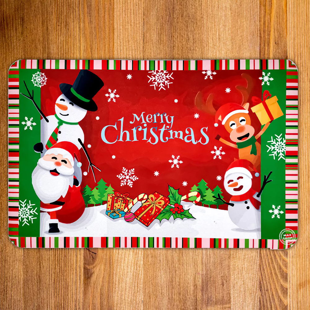 ALFOMBRA LIMPIA PIE 40x60 NAVIDAD CLÁSICO 