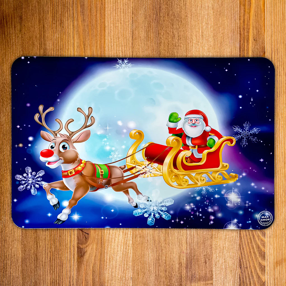 ALFOMBRA LIMPIA PIE 40x60 NAVIDAD CLÁSICO 