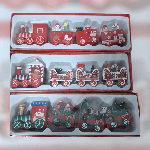 ADORNO TRENCITO DE MADERA OFERTA 