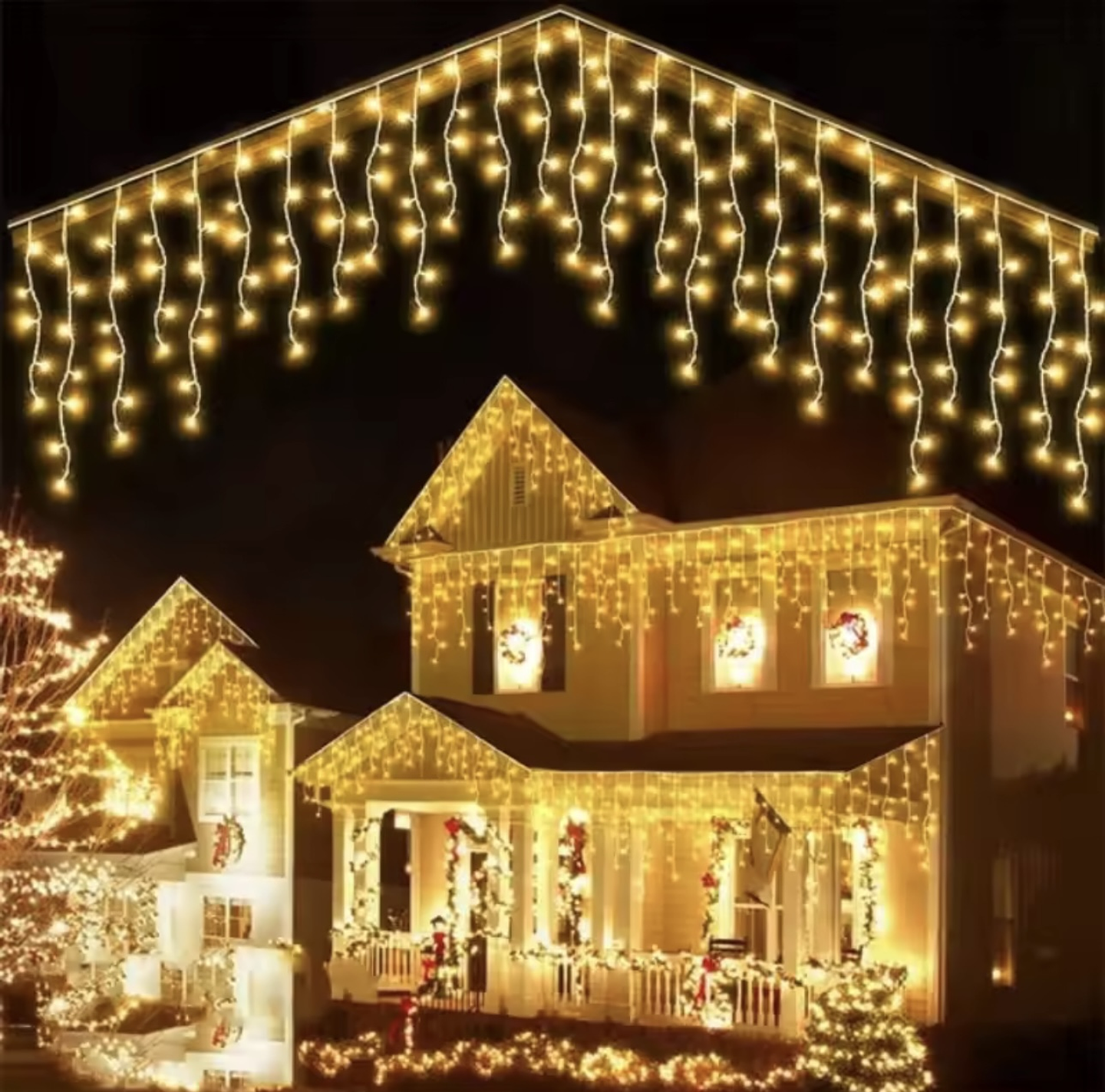 CORTINA CASCADA SOLAR DE 3 METROS CÁLIDA 1