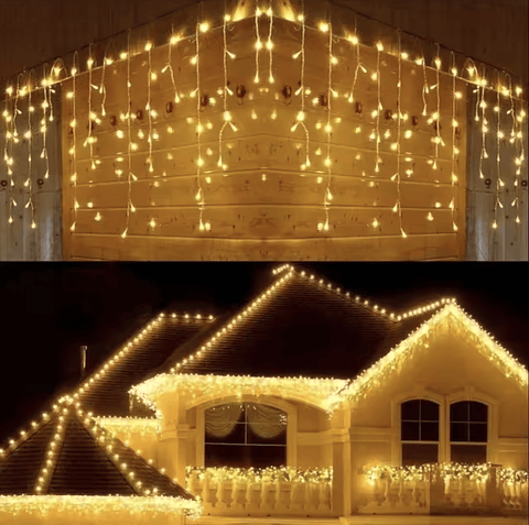 CORTINA CASCADA SOLAR DE 3 METROS CÁLIDA