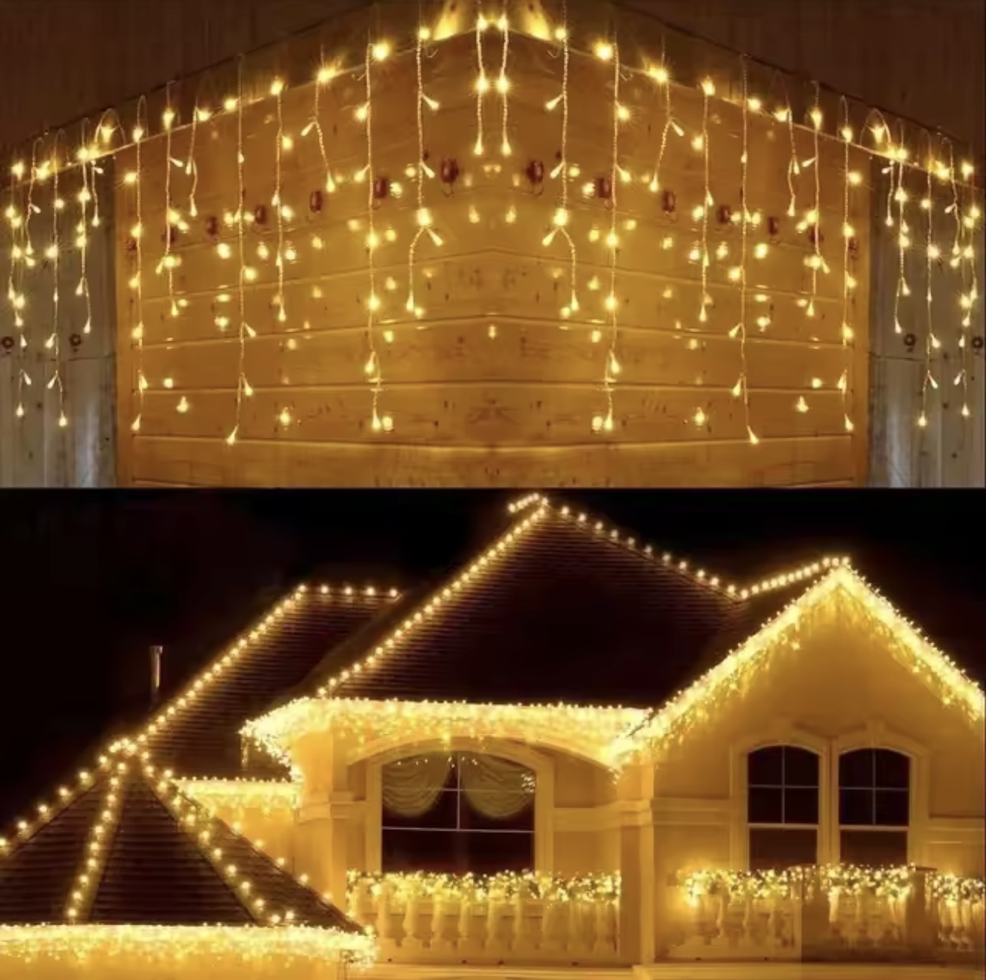 CORTINA CASCADA SOLAR DE 3 METROS CÁLIDA 2