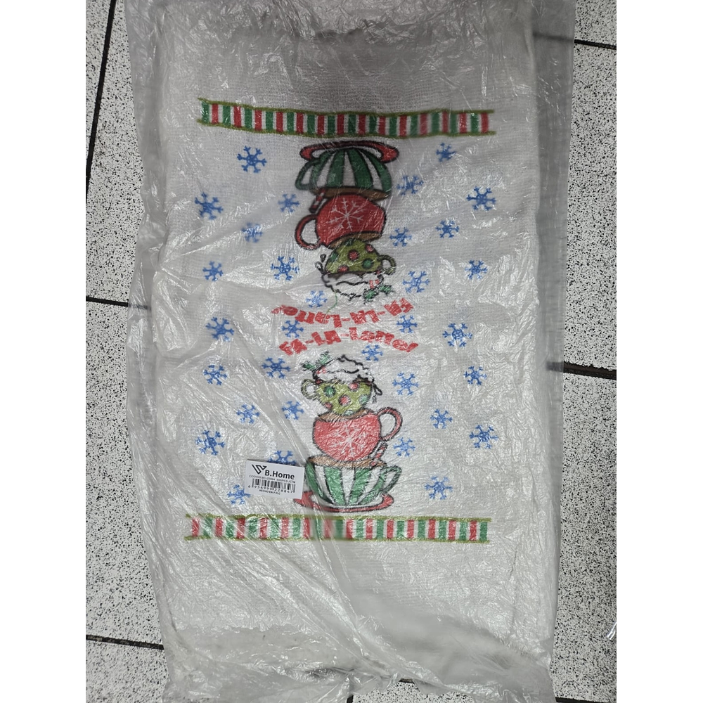 DOCENA PAÑO DE COCINA NAVIDAD ALGODON 40x60CM