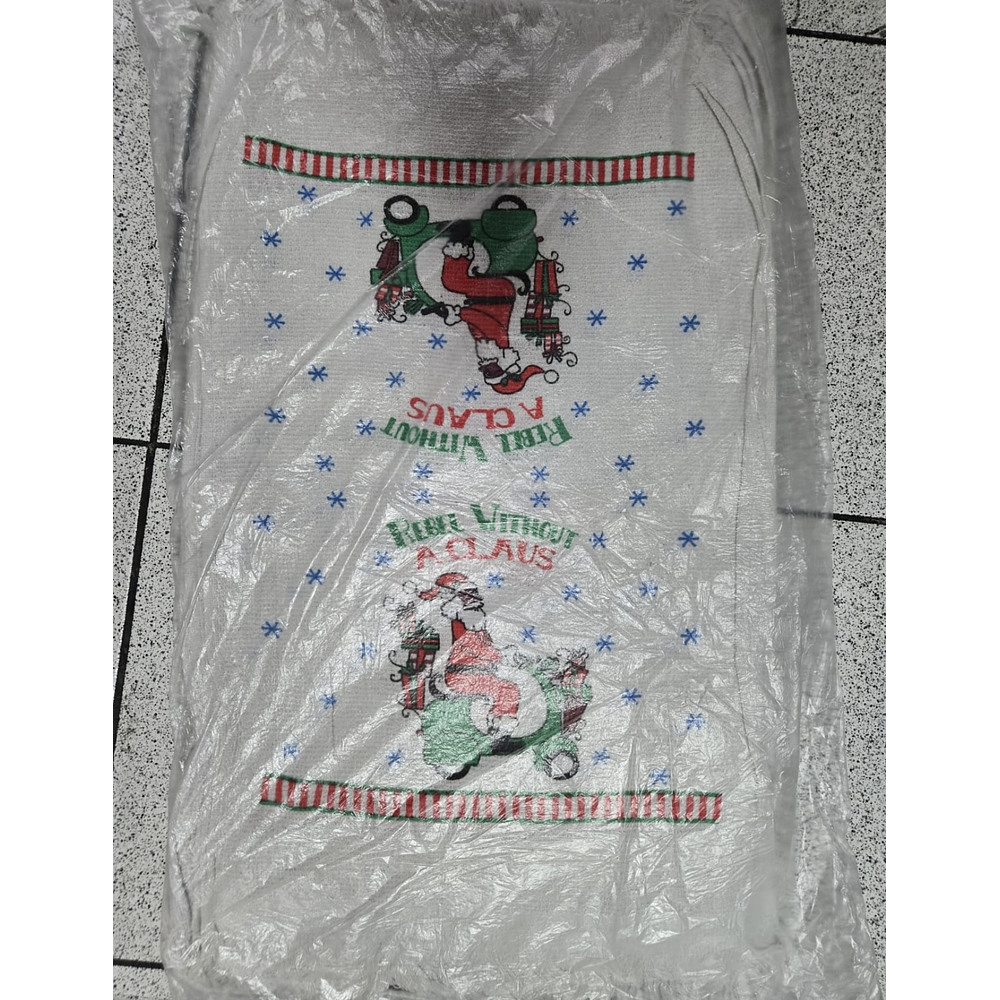 DOCENA PAÑO DE COCINA NAVIDAD ALGODON 40x60CM