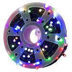 CARRETE DE LUCES PUNTO ARROZ MULTICOLOR 50 METROS