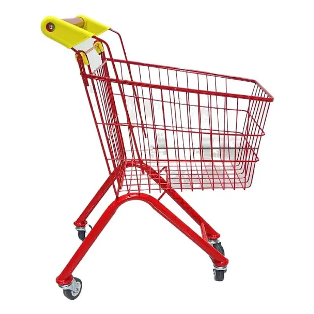 CARRITO DE SUPERMERCADO DE METAL PARA NIÑOS 61x50x33CM