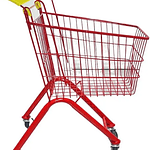 CARRITO DE SUPERMERCADO DE METAL PARA NIÑOS 61x50x33CM