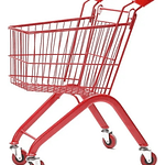 CARRITO DE SUPERMERCADO DE METAL PARA NIÑOS 61x50x33CM