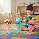 PULPO BAILARÍN LED MUSICAL A PILAS 