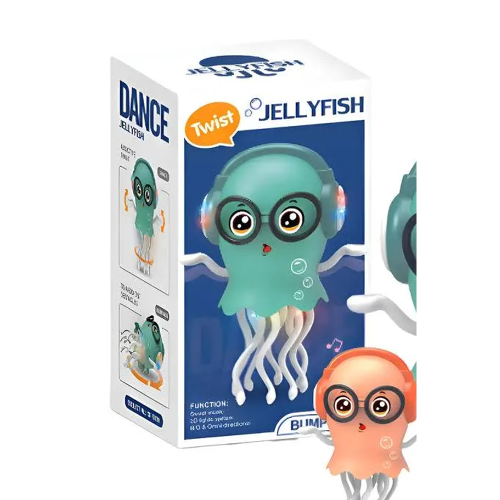 PULPO BAILARÍN LED MUSICAL A PILAS 