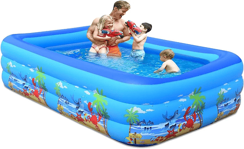 PISCINA INFLABLE RECTANGULAR 210CM