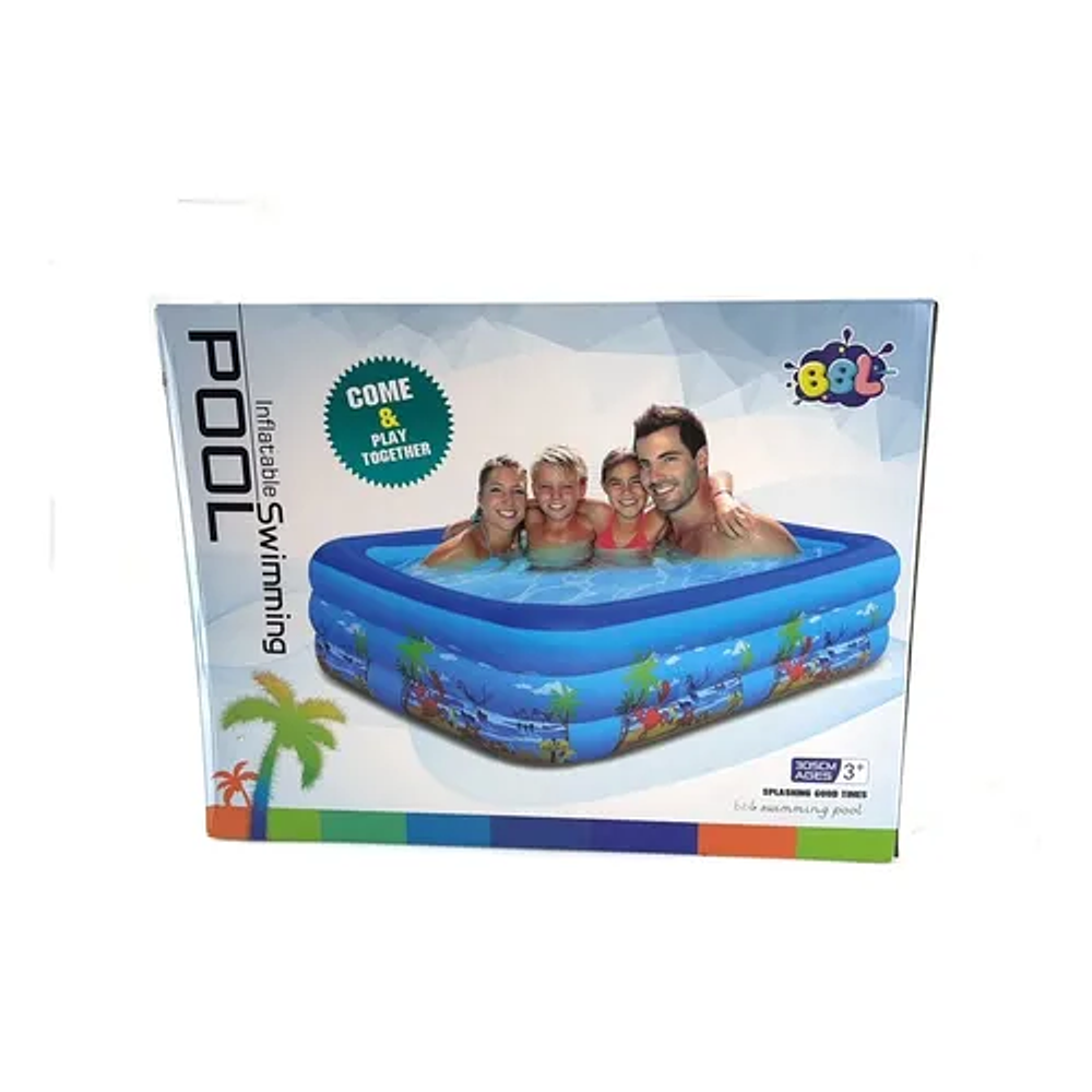 PISCINA INFLABLE RECTANGULAR 210CM