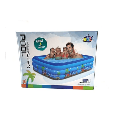 PISCINA INFLABLE RECTANGULAR 210CM
