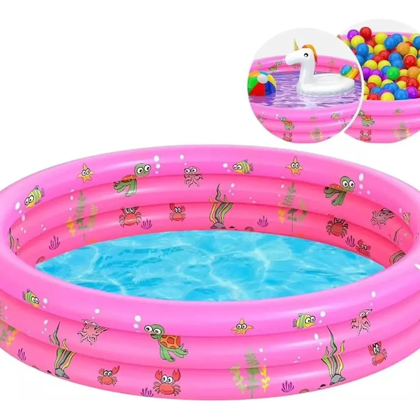 PISCINA INFLABLE REDONDA 150CM 1