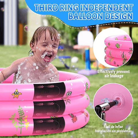 PISCINA INFLABLE REDONDA 150CM