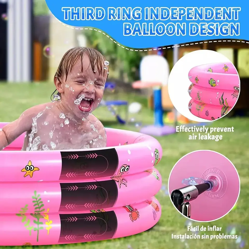 PISCINA INFLABLE REDONDA 150CM 2