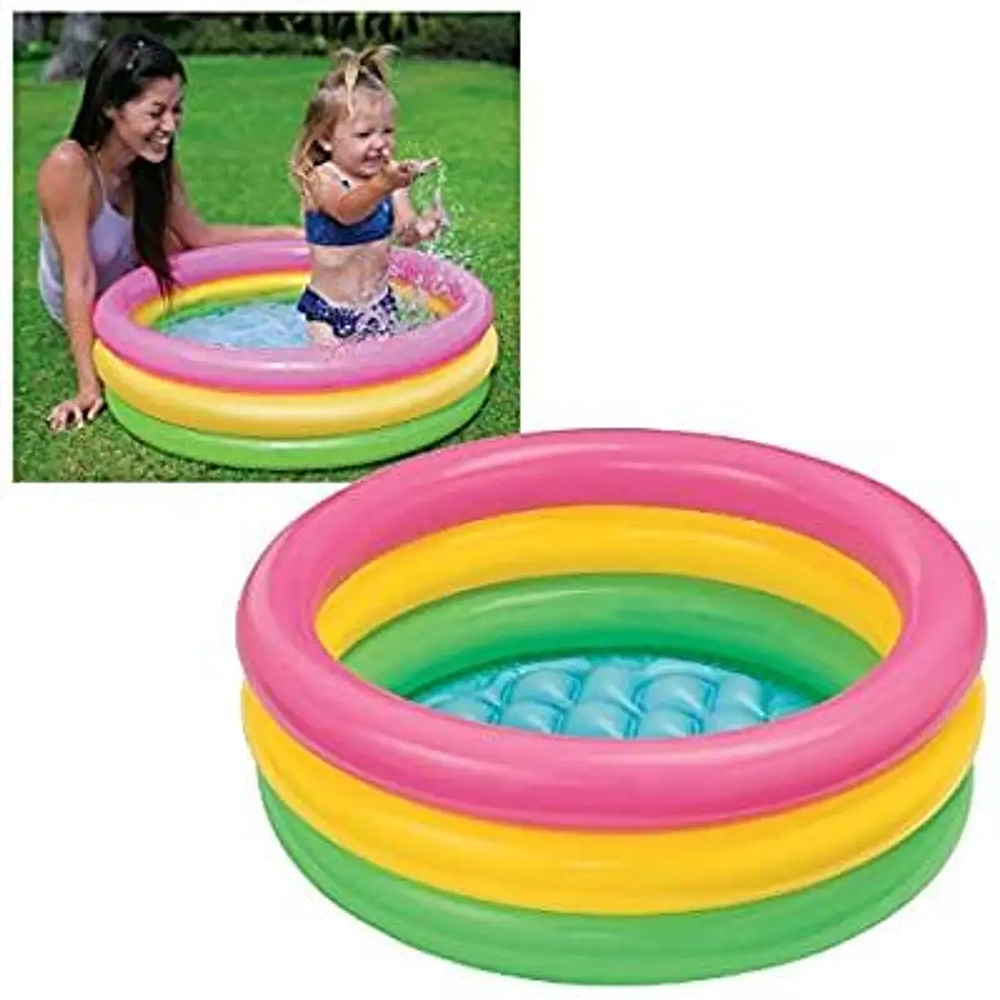 PISCINA INFLABLE BEBÉ REDONDA 61CM
