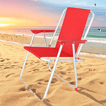 SILLA PLEGABLE DE PLAYA COLOR LISO